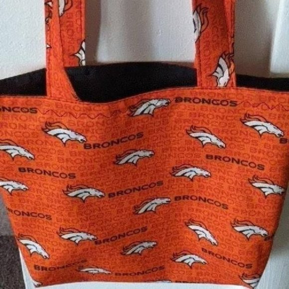 Denver Broncos Tote Bag Book Bag - Picture 1 of 1